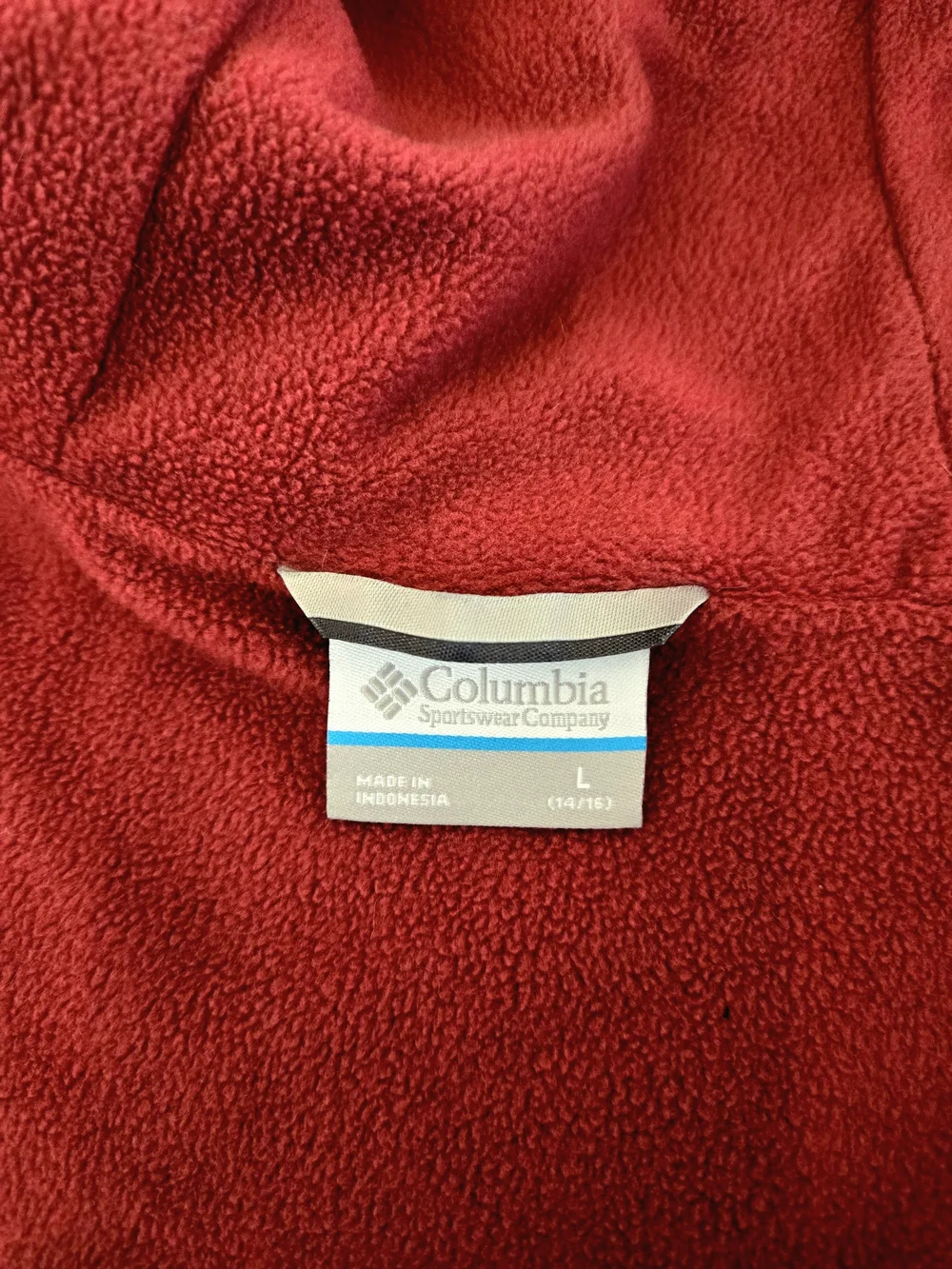 Columbia Girls' Rainy Trails Fleece Lined Two-Tone Plum Hooded Rain Jacket